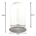 Stolp Ø 17x29 cm Glas Glazen Stolp
