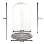 Stolp Ø 17x29 cm Glas Glazen Stolp