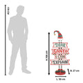 Kerstdecoratie ""Dear Santa"" 50x27x106 cm