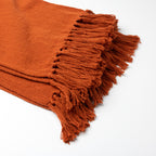 Dutch Decor Juni - Plaid katoen 140x180 cm - Potters Clay - oranje