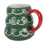 Mok Kerstboom 350 ml Groen Keramiek