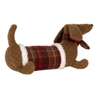 Knuffel Hond Teckel 42x20x21 cm Bruin Synthetisch