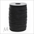 Cotton wax koord - zwart - 200 meter