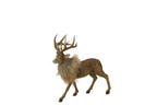 J-Line decoratie Rendier - polyresin - donkerbruin/beige - small