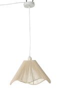 J-Line hanglamp Touw - vlas - greige - small