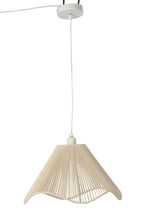 J-Line hanglamp Touw - vlas - greige - small