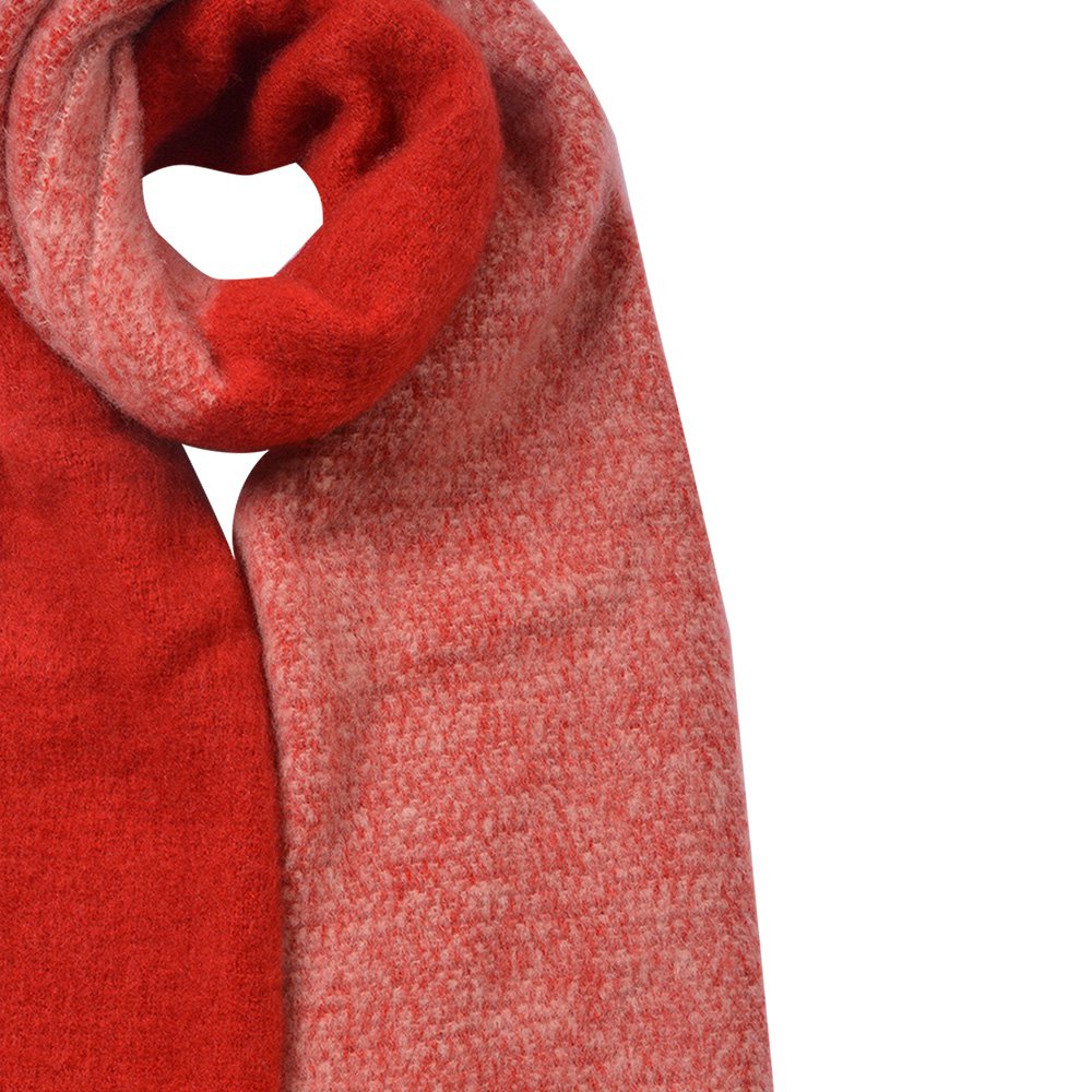 Wintersjaal Dames 40x240 cm Rood Synthetisch