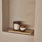 Marmer dienblad rechthoek M beige 15x30cm