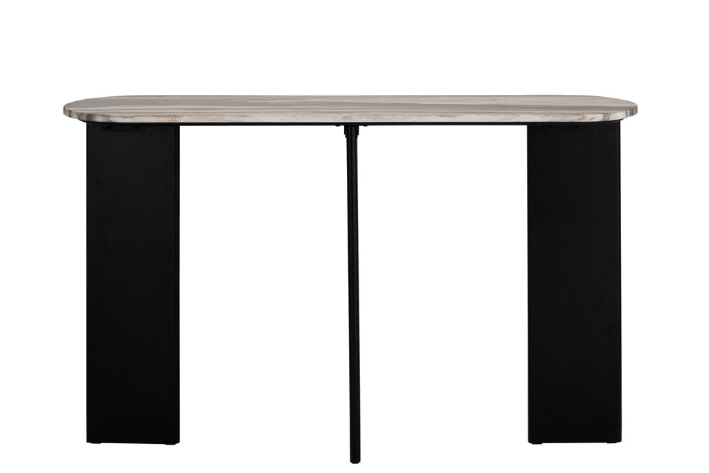 J-Line console Mathilder Marmer - steen - zwart/grijsgroen
