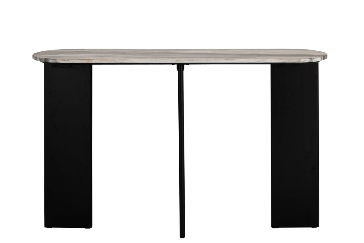 J-Line console Mathilder Marmer - steen - zwart/grijsgroen