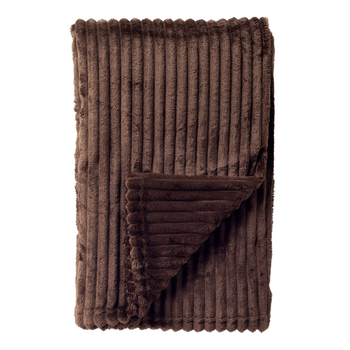 Dutch Decor Marthy - Plaid 140x180 cm - Flanel jacquard - Gerecycled - Chocolade Martini - Bruin