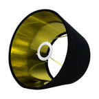 Lampenkap fluweel zwart dia 25cm