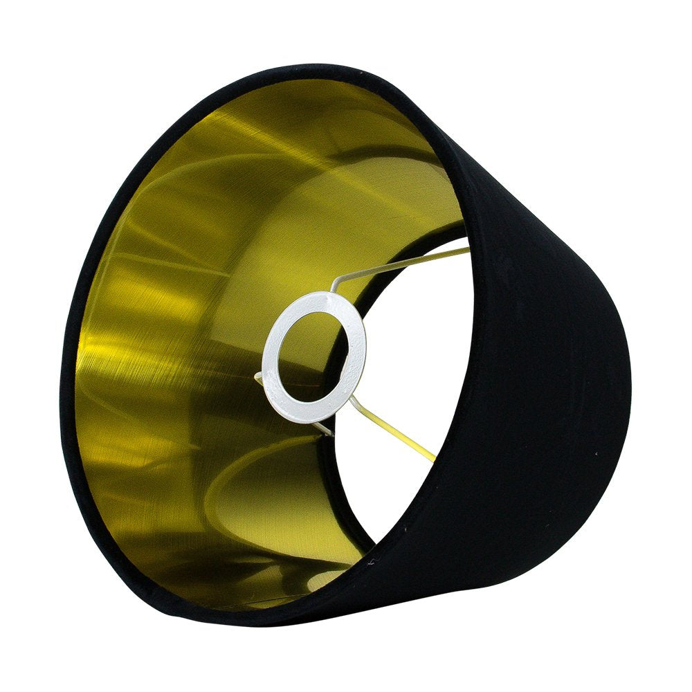Lampenkap fluweel zwart dia 25cm