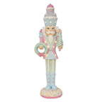 Kerstdecoratie met LED-verlichting Notenkraker 19x16x61 cm Roze Kunststof