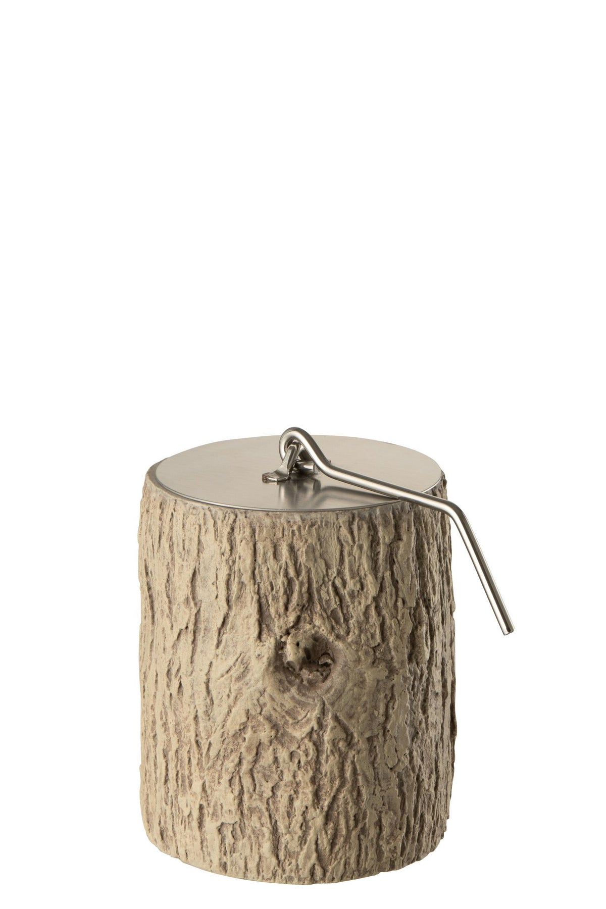 J-Line vuurschaal Trunk Rond - cement - bruin