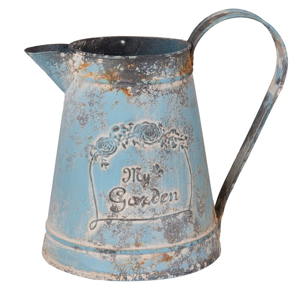 Decoratie Kan 2000 ml Blauw Metaal Gieter