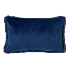 Dutch Decor Zaya - Kussen 30x50 cm - Imitatiebont look - Insignia Blauw - Blauw