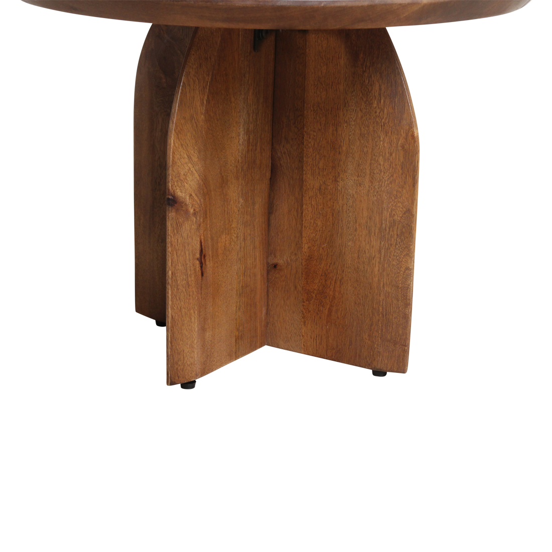 Bullnose bijzettafel mangohout Ø55 cm
