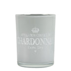 Theelichthouder wijn chardonnay wit medium 12cm