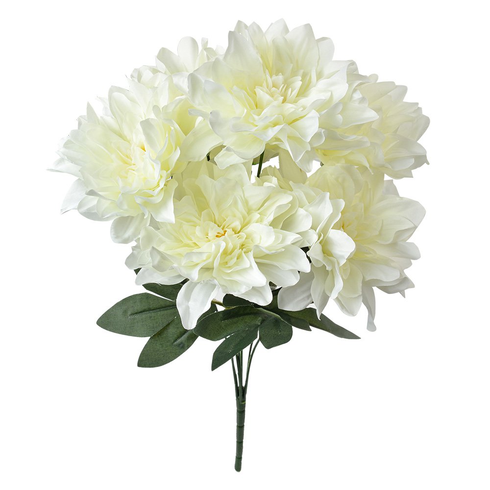 Kunstbloem 49 cm Wit Kunststof