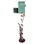 Kerstdecoratie Beeld Brievenbus 31x16x96 cm Groen Metaal