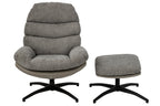 J-Line Fauteuil - metaal - grijs