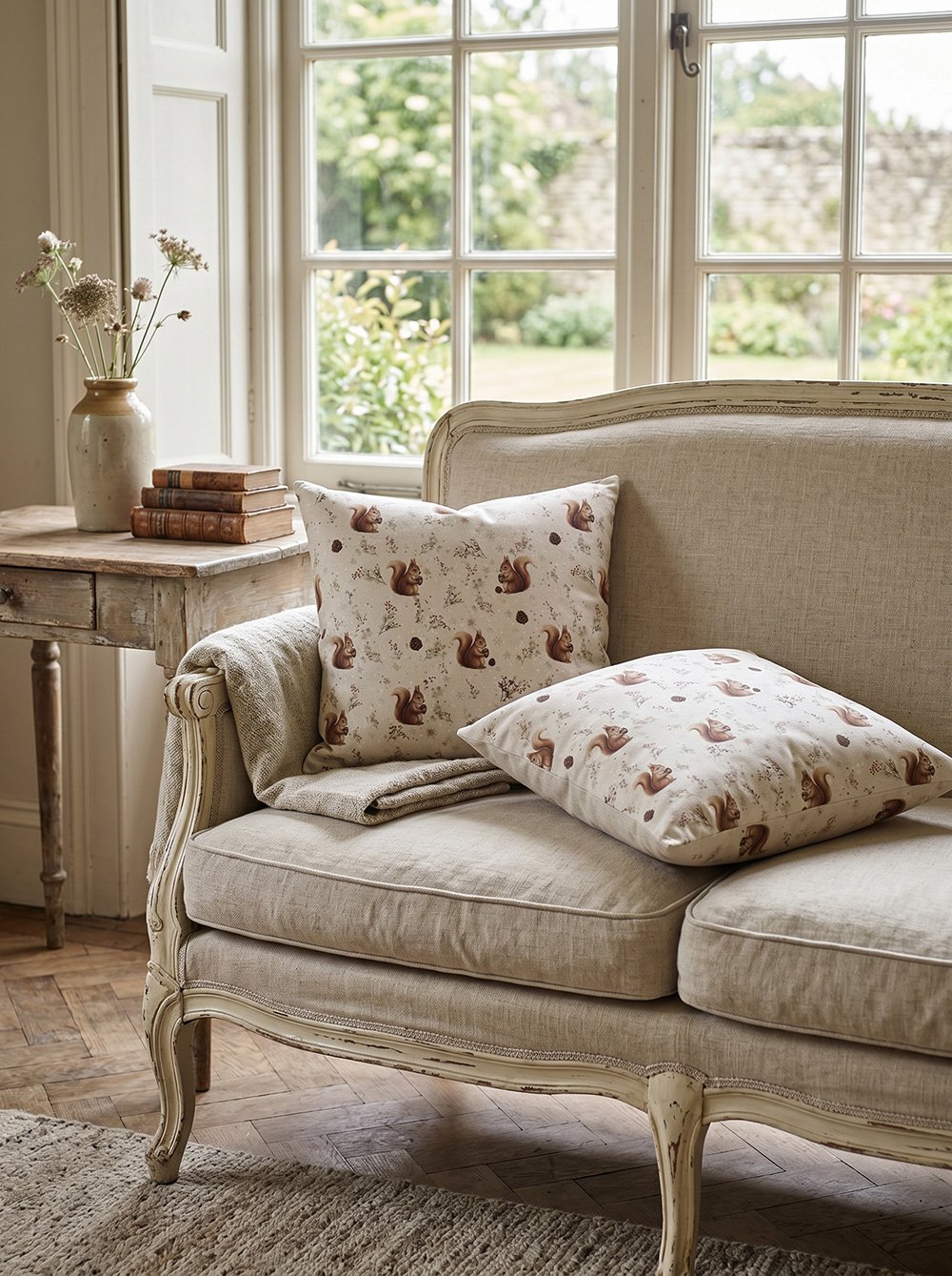 Sierkussen Beige Polyester Eekhoorn