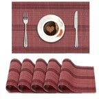 Eettafelplacemats – Hittebestendig Bamboe – 45x30 cm, Set van 6