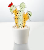 Tropische cactus klein 12x19x30 geel