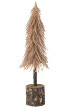 J-Line decoratie kerstboom - kunststof - koper - large