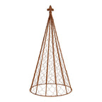 Decoratie Beeld Ø 30x62 / Ø 25x51 / Ø 20x41 cm Bruin Metaal