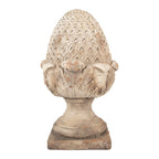 Decoratie Ornament Dennenappel 27x27x45 cm Beige Keramiek