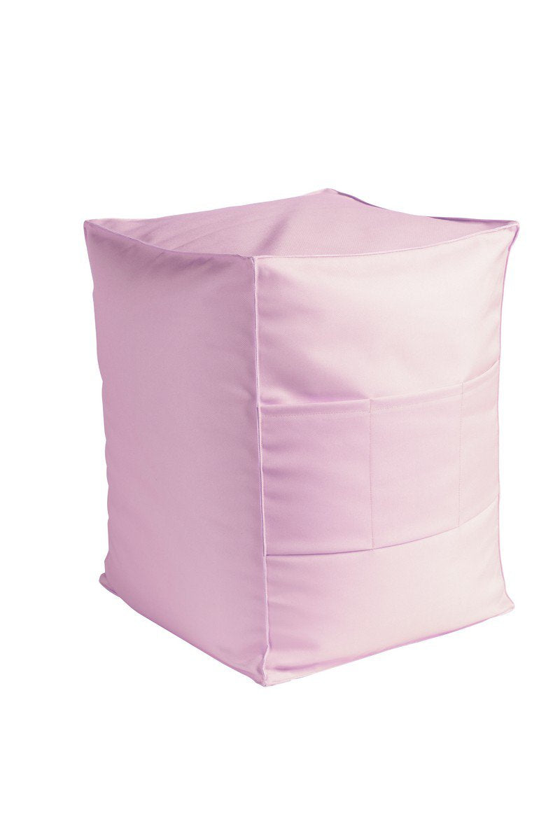 St. Tropez Outdoor Poef roze 40x40x50cm