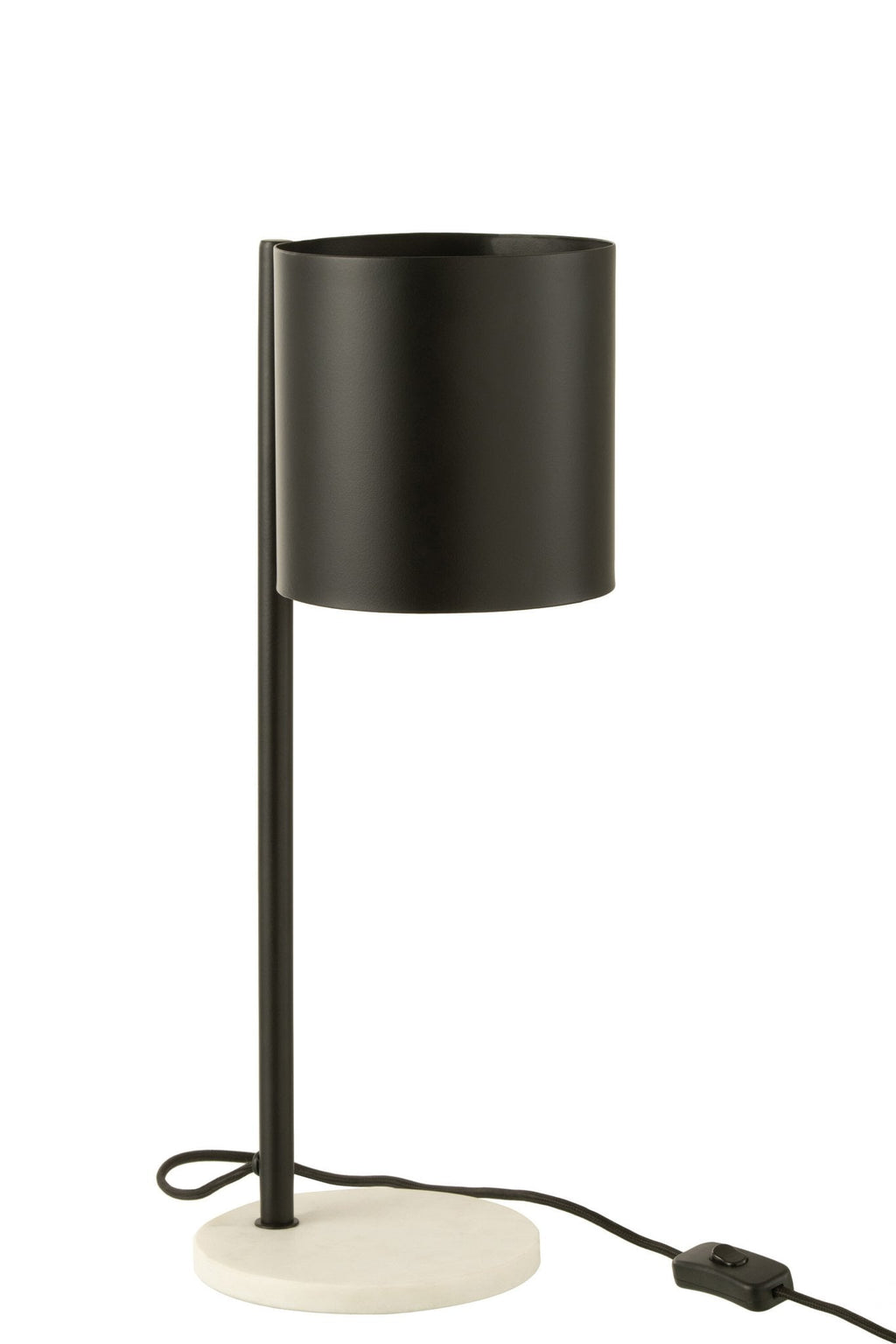 J-Line tafellamp Bart - metaal - zwart- CM
