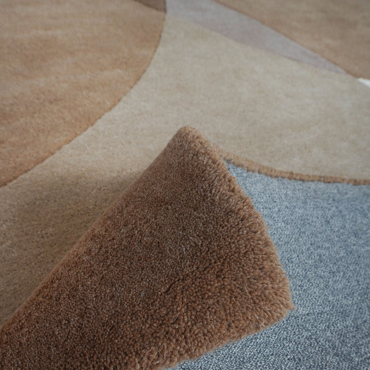 Vloerkleed Abstract Beige/Bruin - 200 x 280 cm