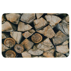 Deurmat geklooft hout 75x50cm