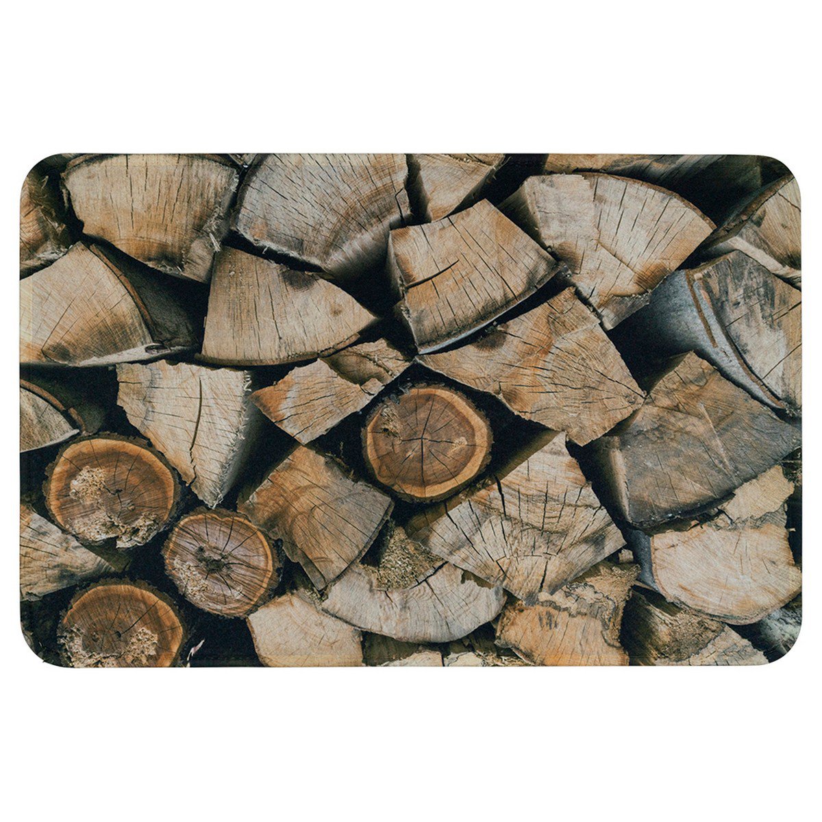 Deurmat geklooft hout 75x50cm
