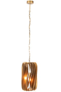 J-Line hanglamp Tina - ijzer - zwart/goud