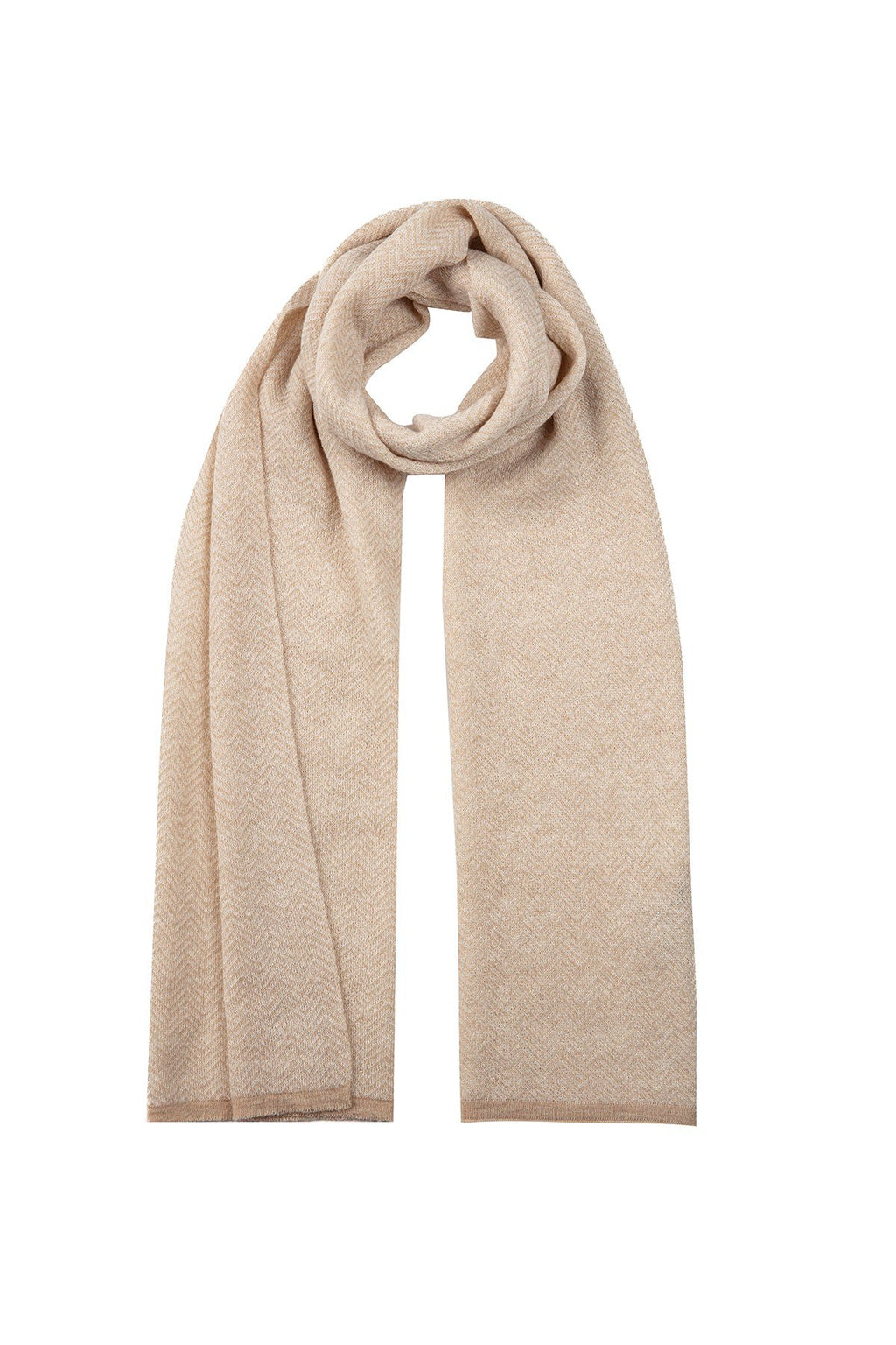 Lydia-sjaal Ecru-beige
