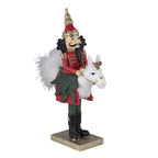 Beeld Notenkraker 25 cm Rood Groen Kunststof Kerstdecoratie