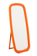 J-Line spiegel Rechthoek - polyresin - hout - oranje