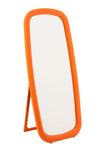 J-Line spiegel Rechthoek - polyresin - hout - oranje