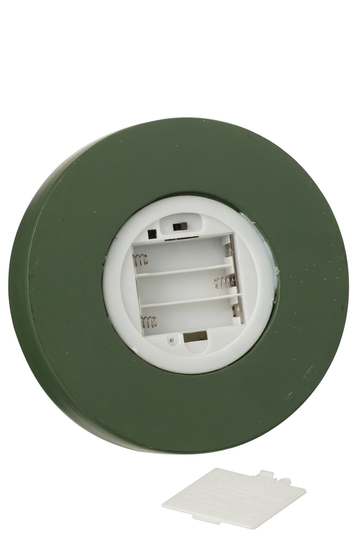 J-Line decoratie Stolp Notenkraker - kunststof - rood/groen - LED