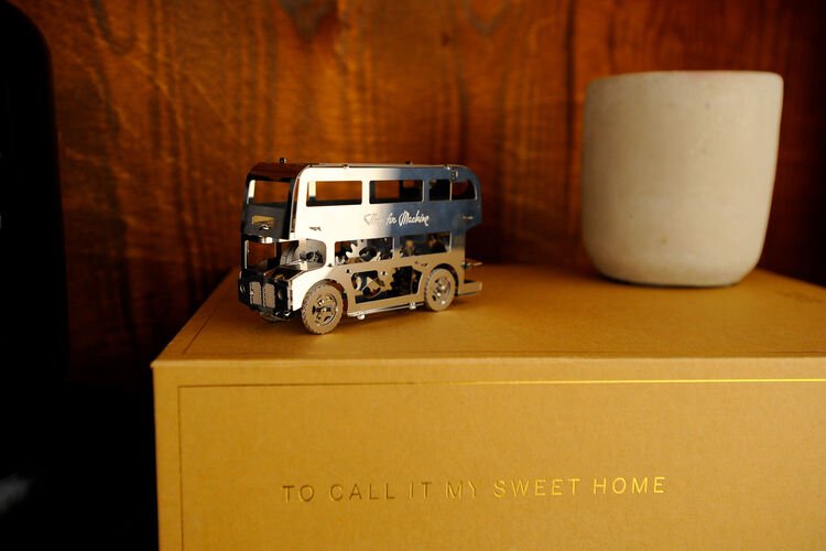 3D Metalen Bouwpakket, Cute Double Decker, Time for Machine, T4M38028, 9x3x5,2cm