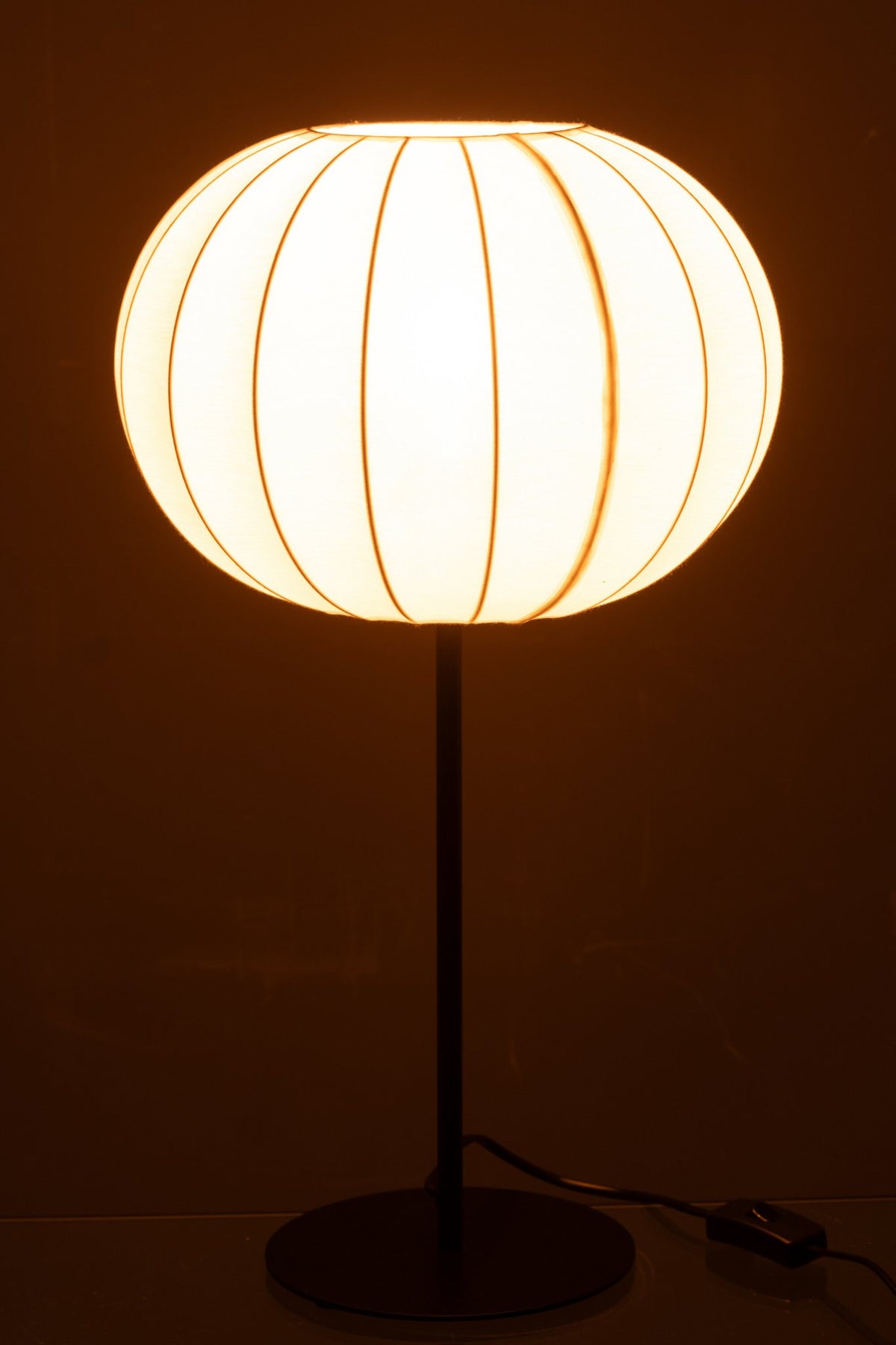 J-Line lamp Lantaarn - metaal/textiel - wit - large
