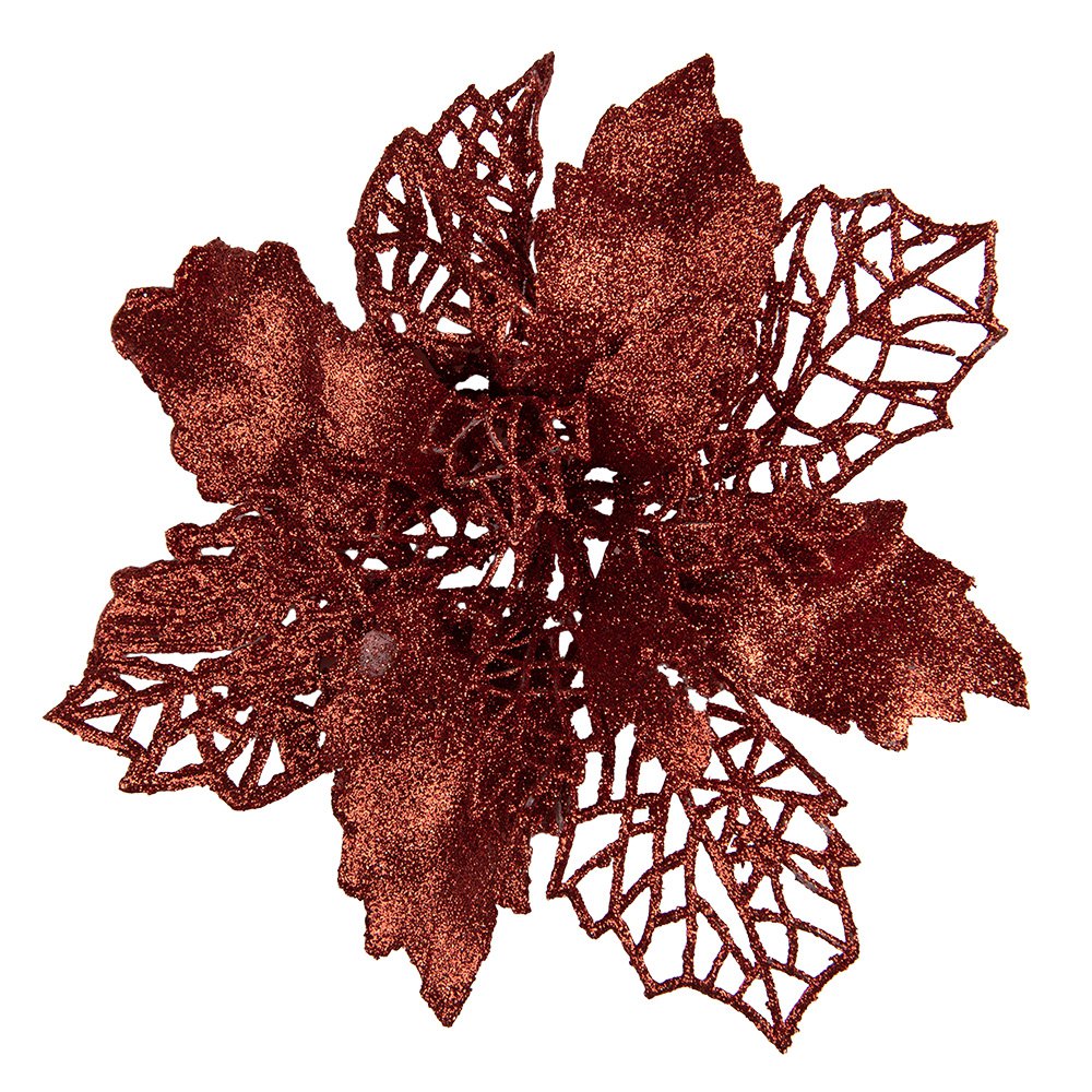 Kunstplant Kerstster Ø 22x5 cm Rood Kunststof