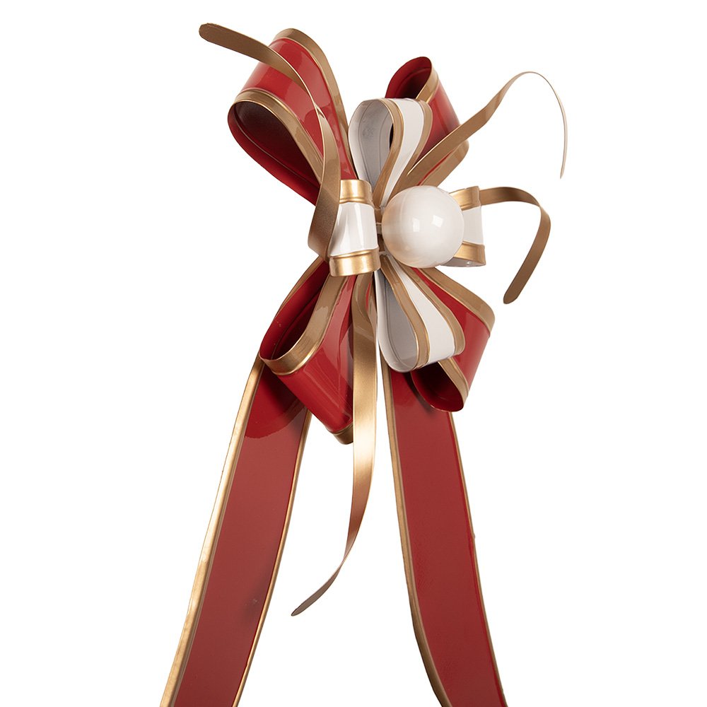 Kerstdecoratie Beeld 30x6x38 cm Rood Metaal