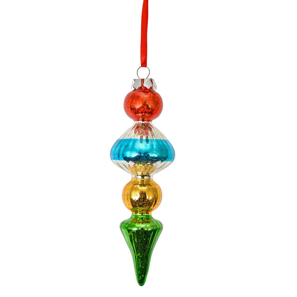 Kersthanger Ø 5x16 cm Meerkleurig Glas
