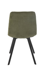 J-Line Eetstoel Clark Metaal/Polyester Groen