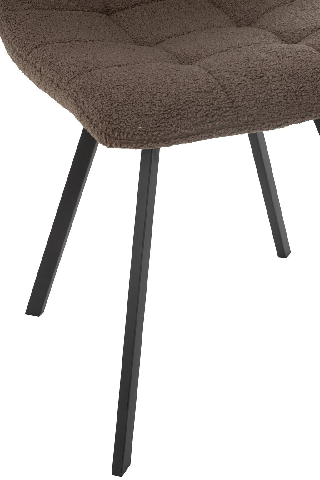 J-Line Eetstoel Clark Metaal/Polyester Bruin